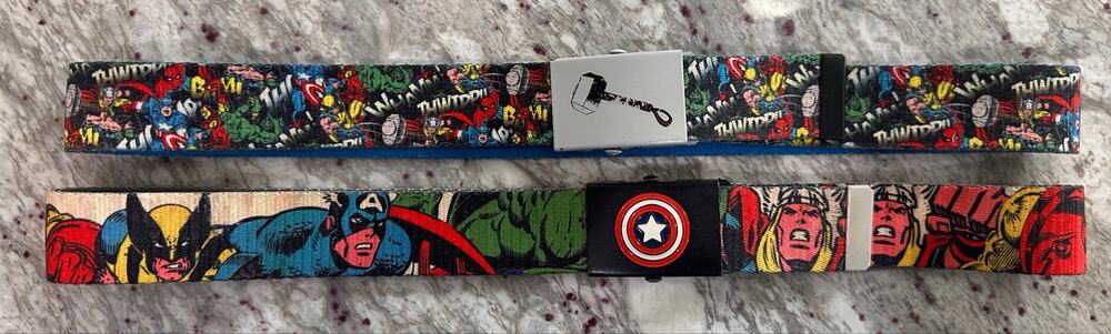 Marvel Seatbelt Belts – 42” – Cap/Thor/Hulk